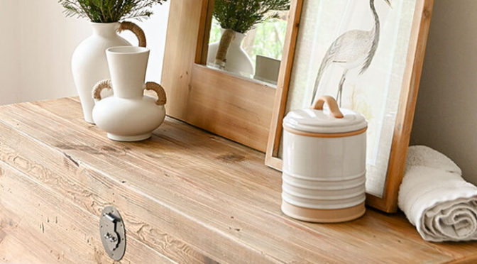 Decorate your home with furniture made from recycled wood